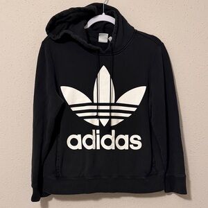 Adidas Logo Hoodie Pullover Sweater Womens Small